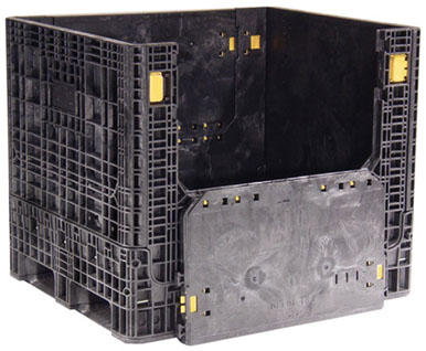 Plastic Collapsible Bulk Container-Plastic Bulk Box-Plastic Pallet Container-Plastic Pallet Box-Plastic Bulk Bin-Plastic Industrial Containers-Ropak-Orbis-Buckhorn-Xytec-Arca-hdr4048-39