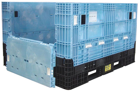 Plastic Collapsible Bulk Container-Plastic Bulk Box-Plastic Pallet Container-Plastic Pallet Box-Plastic Bulk Bin-Plastic Industrial Containers-Ropak-Orbis-Buckhorn-Xytec-Arca-hdr5648-34