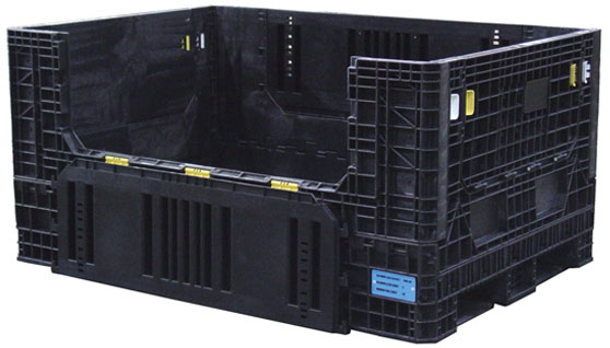 Plastic Collapsible Bulk Container-Plastic Bulk Box-Plastic Pallet Container-Plastic Pallet Box-Plastic Bulk Bin-Plastic Industrial Containers-Ropak-Orbis-Buckhorn-Xytec-Arca-hdr7048-34
