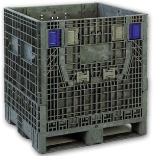 Plastic Collapsible Bulk Container-Plastic Bulk Box-Plastic Pallet Container-Plastic Pallet Box-Plastic Bulk Bin-Plastic Industrial Containers-Ropak-Orbis-Buckhorn-Xytec-Arca-kd3230-34