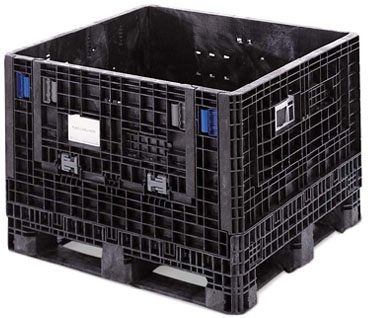 Plastic Collapsible Bulk Container-Plastic Bulk Box-Plastic Pallet Container-Plastic Pallet Box-Plastic Bulk Bin-Plastic Industrial Containers-Ropak-Orbis-Buckhorn-Xytec-Arca-kd4845-34
